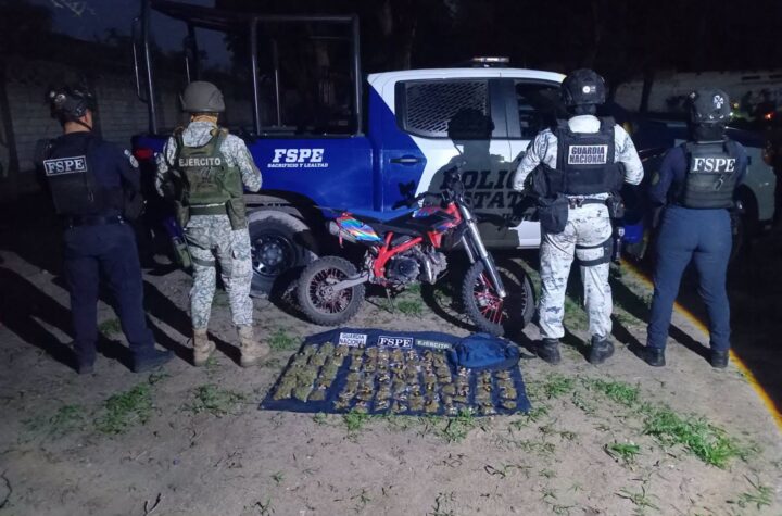 Autoridades aseguran más de mil dosis de marihuana