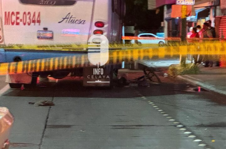 Camión de transporte público atropella a ciclista en Camino a San José de Guanajuato