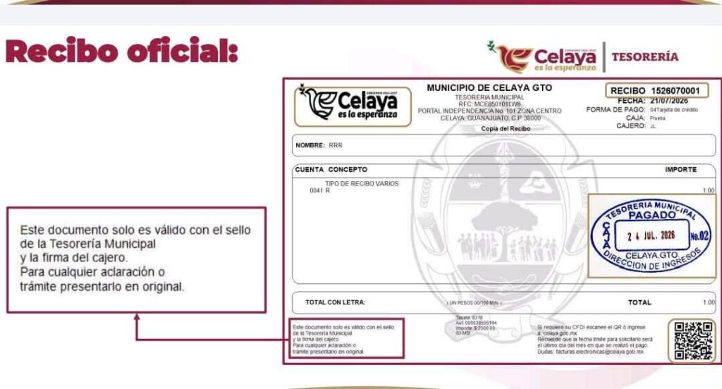 Detectan recibos falsos y fraudes en trámites municipales